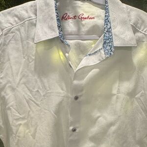 Robert Graham White Men's Shirt